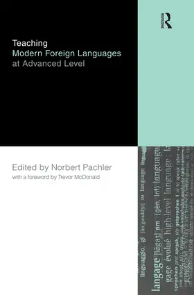 Pachler |  Teaching Modern Foreign Languages at Advanced Level | Buch |  Sack Fachmedien