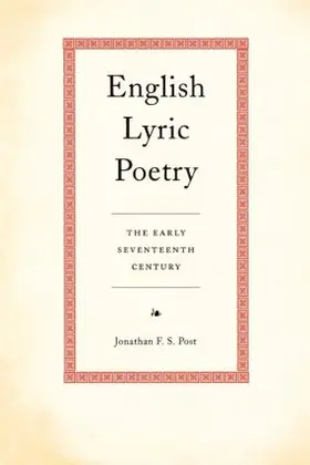 Post |  English Lyric Poetry | Buch |  Sack Fachmedien