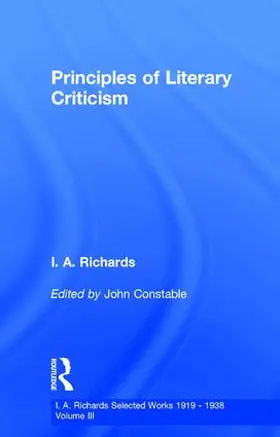 Constable / Richards |  Principles of Literary Criticism V3 | Buch |  Sack Fachmedien