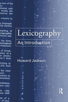 Jackson |  Lexicography | Buch |  Sack Fachmedien