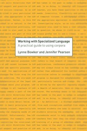 Bowker / Pearson |  Working with Specialized Language | Buch |  Sack Fachmedien