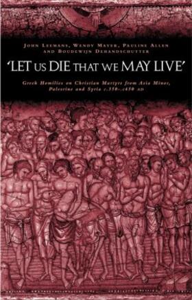 Allen / Dehandschutter / Leemans |  'Let us die that we may live' | Buch |  Sack Fachmedien