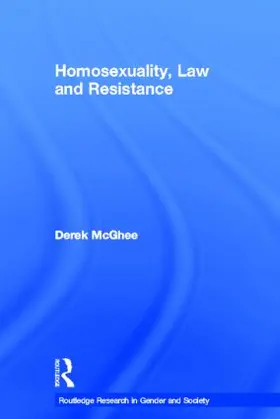 McGhee |  Homosexuality, Law and Resistance | Buch |  Sack Fachmedien