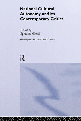 Nimni |  National-Cultural Autonomy and its Contemporary Critics | Buch |  Sack Fachmedien