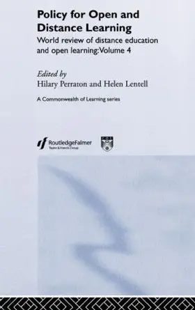 Lentell / Perraton |  Policy for Open and Distance Learning | Buch |  Sack Fachmedien