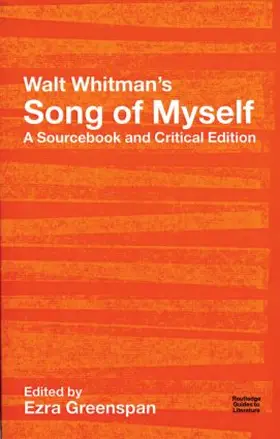 Whitman / Greenspan |  Walt Whitman's Song of Myself | Buch |  Sack Fachmedien