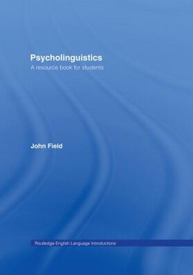 Field |  Psycholinguistics | Buch |  Sack Fachmedien