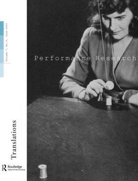 Allsopp / Bergvall |  Performance Research V7 Issu 2 | Buch |  Sack Fachmedien