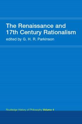 (Author) / Parkinson |  The Renaissance and 17th Century Rationalism | Buch |  Sack Fachmedien