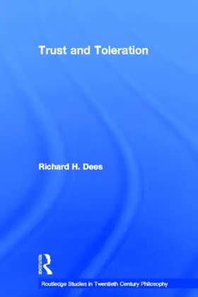 Dees |  Trust and Toleration | Buch |  Sack Fachmedien