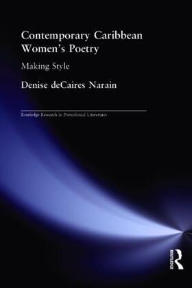 deCaires Narain |  Contemporary Caribbean Women's Poetry | Buch |  Sack Fachmedien