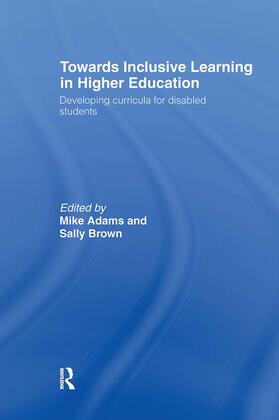 Adams / Brown |  Towards Inclusive Learning in Higher Education | Buch |  Sack Fachmedien