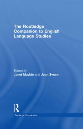 Maybin / Swann |  The Routledge Companion to English Language Studies | Buch |  Sack Fachmedien
