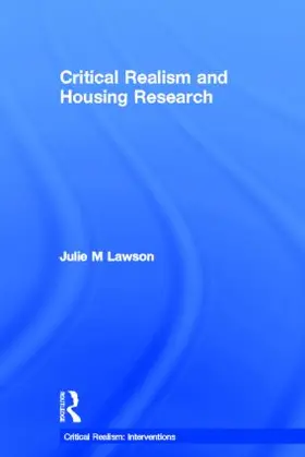 Lawson |  Critical Realism and Housing Research | Buch |  Sack Fachmedien