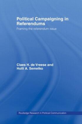 Semetko / de Vreese |  Political Campaigning in Referendums | Buch |  Sack Fachmedien