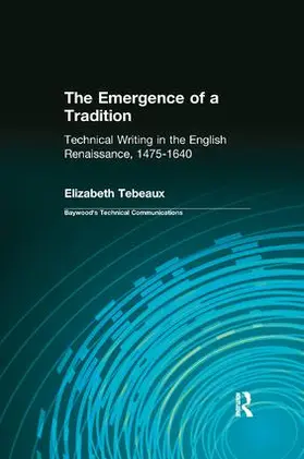 Tebeaux |  The Emergence of a Tradition | Buch |  Sack Fachmedien