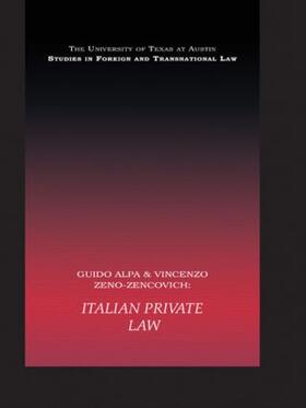 Alpa / Zeno-Zencovich |  PB Direct Italian Private Law | Buch |  Sack Fachmedien