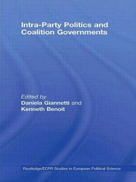 Benoit / Giannetti |  Intra-Party Politics and Coalition Governments | Buch |  Sack Fachmedien