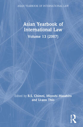 Chimni / Masahiro / Thio |  Asian Yearbook of International Law | Buch |  Sack Fachmedien