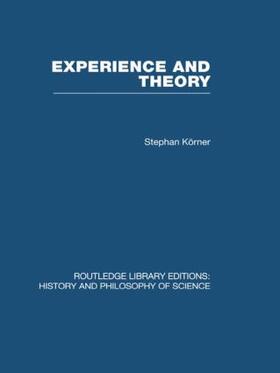 Korner |  Experience and Theory | Buch |  Sack Fachmedien
