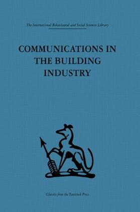 Higgin / Jessop |  Communications in the Building Industry | Buch |  Sack Fachmedien