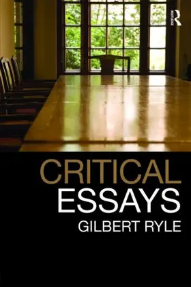 Ryle |  Critical Essays | Buch |  Sack Fachmedien