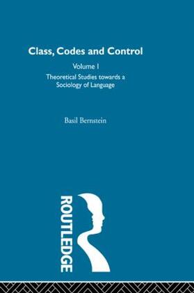 Bernstein |  Theoretical Studies Towards a Sociology of Language | Buch |  Sack Fachmedien