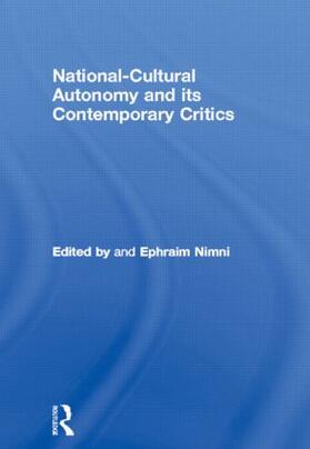 Nimni |  National-Cultural Autonomy and its Contemporary Critics | Buch |  Sack Fachmedien