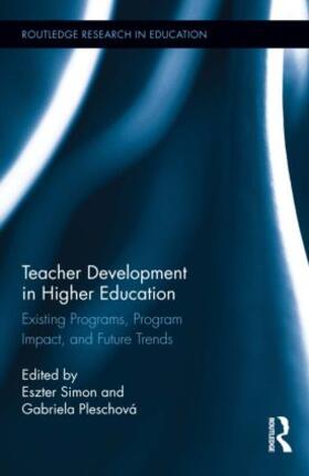 Simon / Pleschová |  Teacher Development in Higher Education | Buch |  Sack Fachmedien