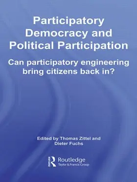 Fuchs / Zittel |  Participatory Democracy and Political Participation | Buch |  Sack Fachmedien