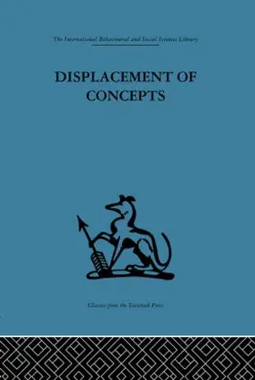 Schon |  Displacement of Concepts | Buch |  Sack Fachmedien