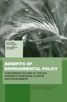 John / Rübbelke |  Benefits of Environmental Policy | Buch |  Sack Fachmedien