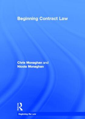 Monaghan |  Beginning Contract Law | Buch |  Sack Fachmedien