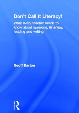 Barton |  Don't Call it Literacy! | Buch |  Sack Fachmedien