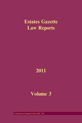 Marshall |  EGLR 2011 Volume 3 and Cumulative Index | Buch |  Sack Fachmedien