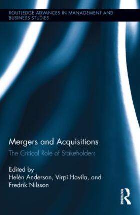 Anderson / Havila / Nilsson |  Mergers and Acquisitions | Buch |  Sack Fachmedien