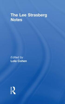 Cohen |  The Lee Strasberg Notes | Buch |  Sack Fachmedien