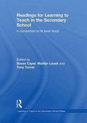 Capel / Leask / Turner | Readings for Learning to Teach in the Secondary School | Buch | 978-0-415-55209-7 | sack.de