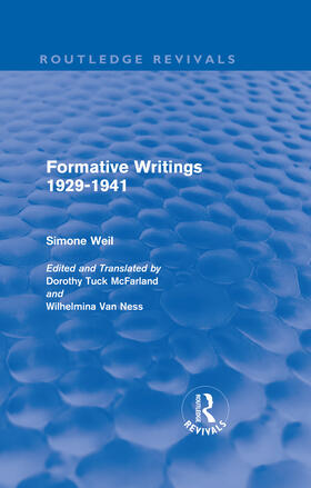 Weil |  Formative Writings | Buch |  Sack Fachmedien