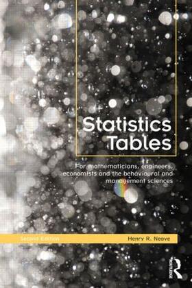 Neave |  Statistics Tables | Buch |  Sack Fachmedien