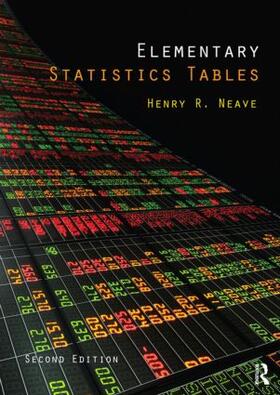 Neave |  Elementary Statistics Tables | Buch |  Sack Fachmedien