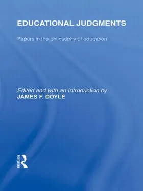 James |  Educational Judgments (International Library of the Philosophy of Education Volume 9) | Buch |  Sack Fachmedien