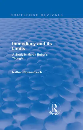 Rotenstreich |  Immediacy and its Limits | Buch |  Sack Fachmedien