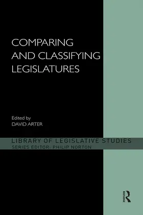 Arter |  Comparing and Classifying Legislatures | Buch |  Sack Fachmedien