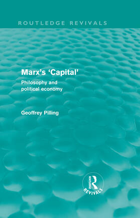 Pilling |  Marx's 'Capital' | Buch |  Sack Fachmedien
