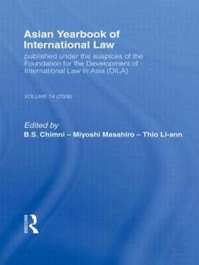 Chimni / Masahiro / Thio |  Asian Yearbook of International Law | Buch |  Sack Fachmedien
