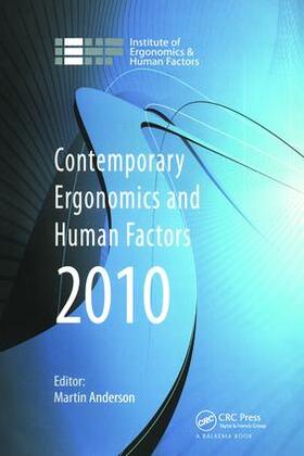 Anderson |  Contemporary Ergonomics and Human Factors 2010 | Buch |  Sack Fachmedien