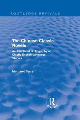 Berry |  The Chinese Classic Novels | Buch |  Sack Fachmedien