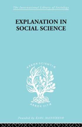 Brown |  Explanation in Social Science | Buch |  Sack Fachmedien
