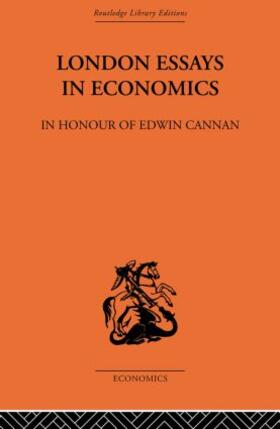Dalton / Gregory |  London Essays in Economics: In Honour of Edwin Cannan | Buch |  Sack Fachmedien